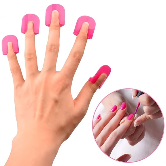 FACEGA Nail Polish Stencil 26 PCS in 10 Sizes Nail Painting Guide Mess Saver Nail Art Basic Tool Accessories