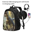 thumbnail image 2 of Balery Ferocious Dinosaur Mochila con carga USB para hombre y mujer - Mochila impermeable y antirrobo para portátil con puerto USB para viajes, trabajo, estudios y universidad, 2 of 7