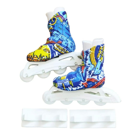 Patines de para s novedosos, juguetes de aprendizaje Piezas de mini rampa Actividades de s para s Entretenimiento para Adultos Azul Yotijar Patines de dedo
