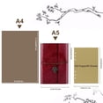 thumbnail image 2 of Journal Blank Pages Polyurethane (PU) Leather Refillable Vintage Sketch Book Travel Notebook Diary Gift for Girls, 2 of 5