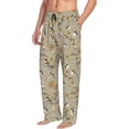 thumbnail image 6 of Uemuo Pirate skulls Pattern Men's Wide Leg Palazzo Lounge Pants with Pockets Light Weight Loose Comfy Casual Pajama Pants-XX-Large, 6 of 6