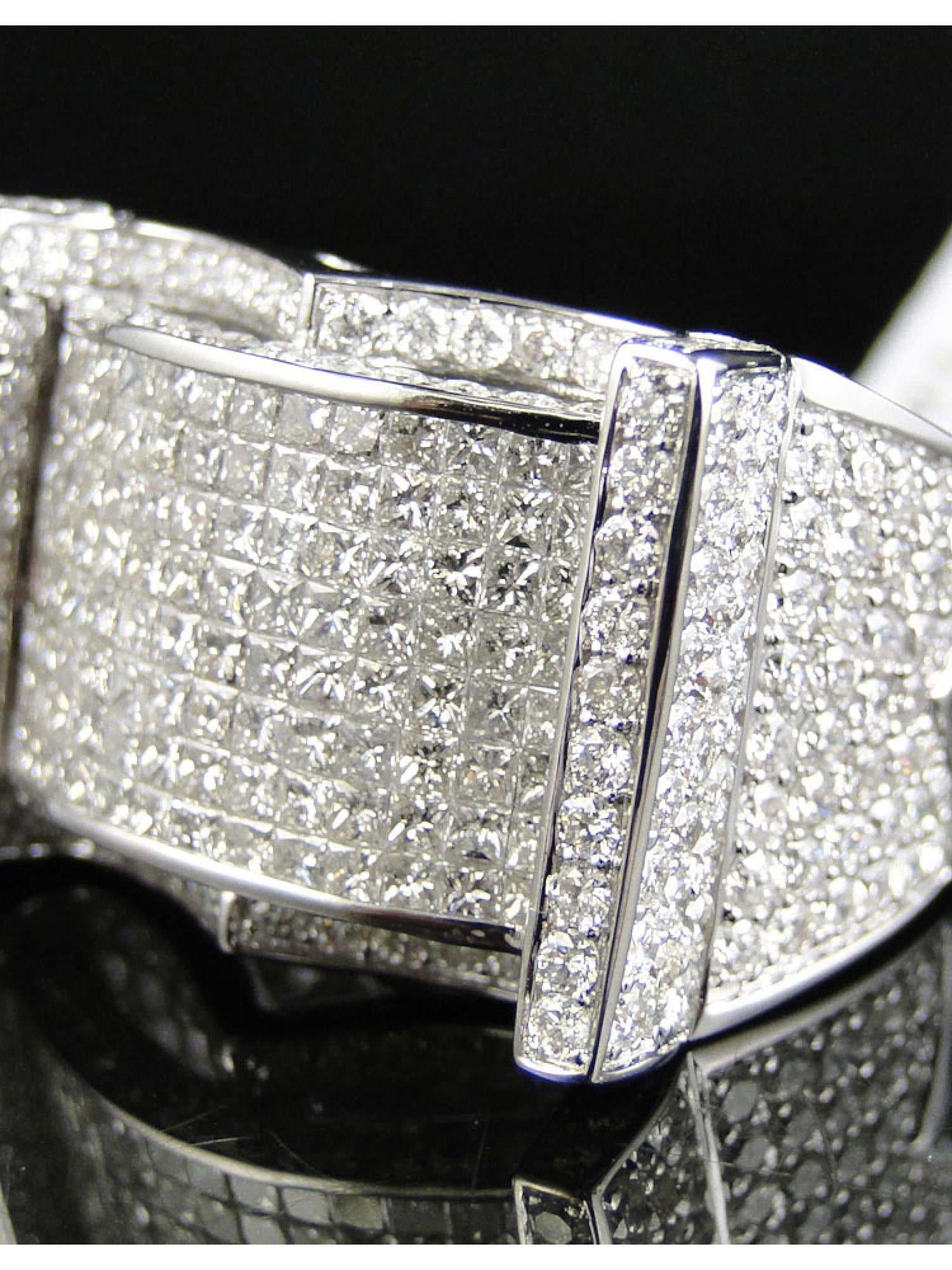 Jewelry Unlimited Real Mens High End Princess Cut Vs Invisible Diamond Pinky Fashion Ring 5.85