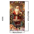 thumbnail image 3 of Loyerfyivos Christmas Door Cover Decoration, Santa Claus Door Cover Xmas Door Hanging Banner Christmas Eve Background for Home Front Door Holiday New Year Decoration (Red), 3 of 7