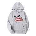 thumbnail image 1 of Sudadera con capucha para hombre, informal, con estampado navideño, de manga larga, tipo blusa, 1 of 5