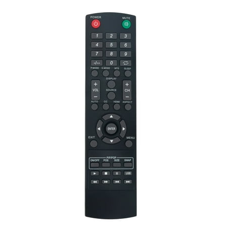 New Remote Control Replacement Controls Codes fit for POLAROID TV VCR DVD Combo