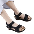 thumbnail image 3 of Ruyang Women Summer Flowers Casual Open Toe Wedges Massage Soft Bottom Breathable Hook Loop Shoes Sandals Women Dressy Sandals, 3 of 6