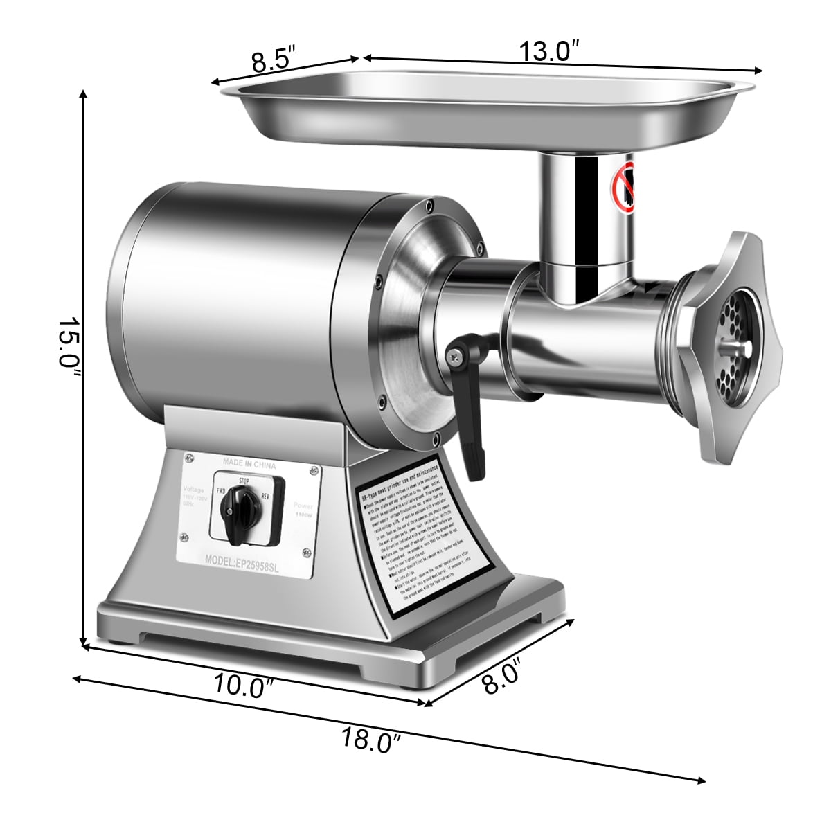 Gymax Home Countertop Electric Meat Grinder Machine, Commercial