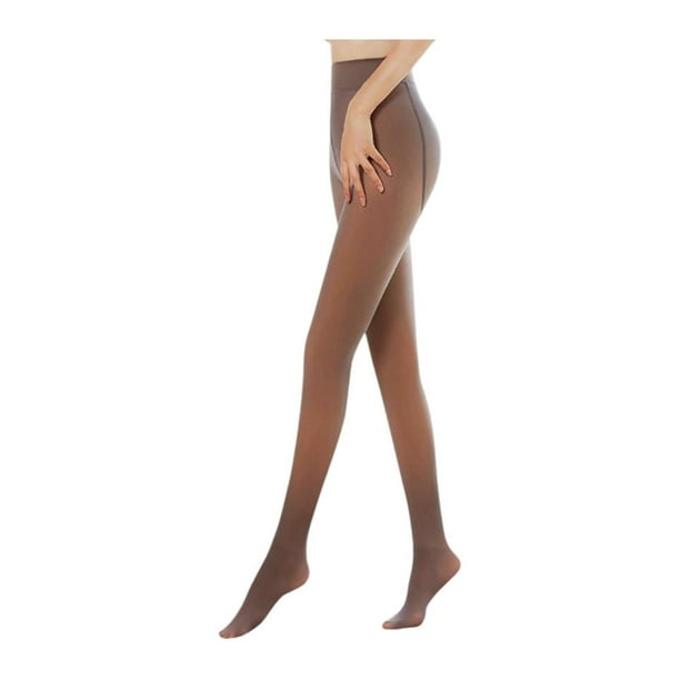 Ruifaya Medias térmicas para mujer, pantimedias cálidas de cintura alta y elasticidad N9P9 Q3X