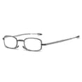 thumbnail image 2 of Gafas de lectura plegables unisex antiazules, gafas plegables telescópicas, regalo para personas mayores, rojo, 300 grados, 2 of 4