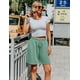 thumbnail image 4 of Bermudas Quenteen Loose Green para mujer, talla grande, 4 of 6