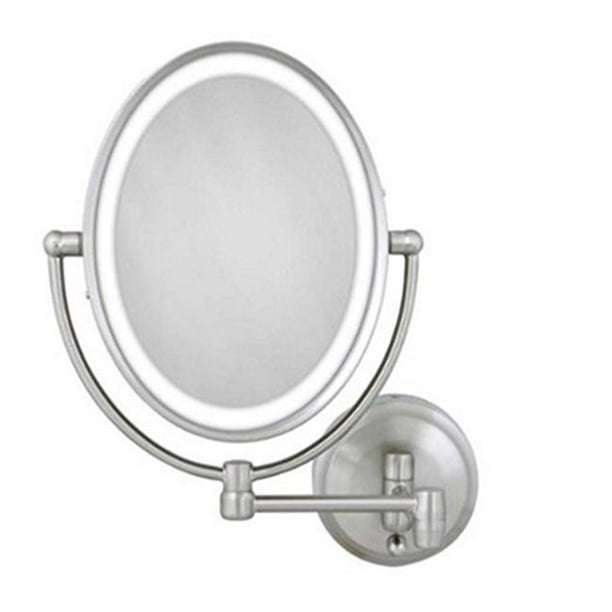 Zadro Zadro Cordless Dual LED Lighted Oval Wall Mount Mirror 1X/10X
