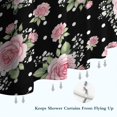 thumbnail image 6 of Pioneer Flower Floral Print Pattern Shower Curtain 84”x72", Bathroom Decorative Shower Curtain Set with 12 Hooks, Waterproof Washable, 6 of 6