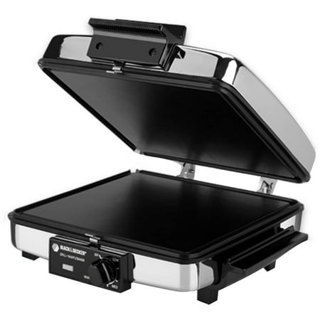 BLACK+DECKER 3-in-1 Waffle Maker & Indoor Grill, Griddle, G48TD