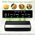 thumbnail image 6 of Cobectal Food Vacuum Sealer Machine with 1 Roll and 10Pcs Sealer Bags, Food Storage Saver for Dry & Moist Food, 6 of 9