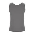 thumbnail image 4 of LLYWEY Camisole Tops Summer Sleeveless Standard Straps Solid Tank Top with Built in Bra Padded Polyester Workout Yoga Shirts ( Women's Plus), 4 of 9