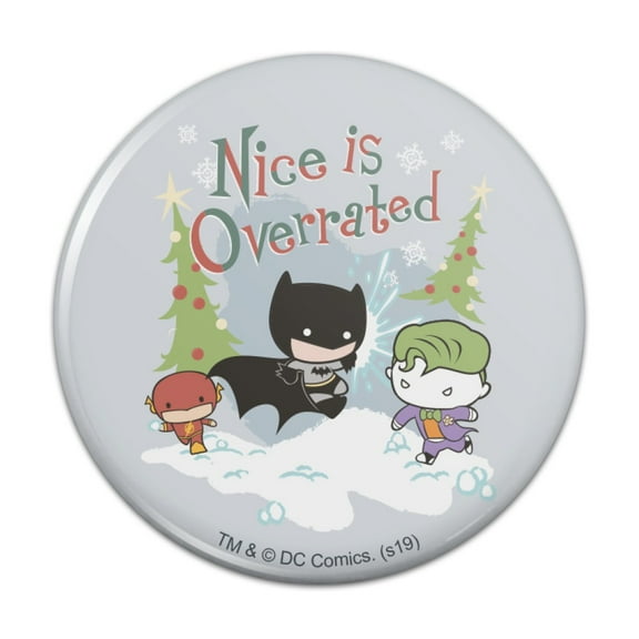Batman Joker Nice is Overrated Kitchen Refrigerator Locker Button Magnet