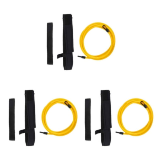 Guardoinrt Adjustable Swim Training Belt Key To Unlocking Swimming Potential Comfortable yellow-3meters 3Set