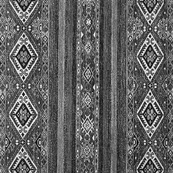 Ahgly Company Indoor Square Abstract Gray Modern Area Rugs, 7' Square