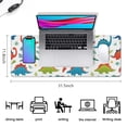 thumbnail image 5 of Long Mouse Pads for Desk,Colorful Dinosaur and Flower Pattern Desk Mats on Top Of Desks, Desk Mouse Pad Extra Large with 3mm Non-Slip Base and Stitched Edge for Gaming,Office,Work,Home 31.5"x11.8", 5 of 6