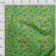 thumbnail image 2 of oneOone Viscose Chiffon Green Fabric Batik Fabric For Sewing Printed Craft Fabric By The Yard 42 Inch Wide, 2 of 4
