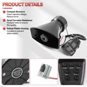 OEMASSIVE 12V 100W Horn Siren Megaphone Loud + MIC Speaker 7 Sounds Car Vehicle Truck Van