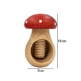 thumbnail image 4 of SharkTRUE Wooden Mushroom Shaped Nutcracker, Manual Walnut Crack Kitchen Tools, Mushroom Design Chestnut Peeler for Walnuts, Hazelnuts, Pecans, Christmas Gift for Home Display Decoration, 4 of 8