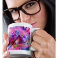 thumbnail image 2 of 3drose, Damselfly in Distress Abstract Fractal Heart Digital Art, 15oz Mug, 2 of 6