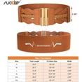thumbnail image 6 of Wide Elastic Dress Belts for Women Vintage Stretchy Waist Belt Cinch Belt, 6 of 9