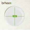 thumbnail image 2 of Brheez Disposable Plates Eco Friendly Compostable Biodegradable Round Sugarcane Plate Set, 10”, 110-Pack, 2 of 5
