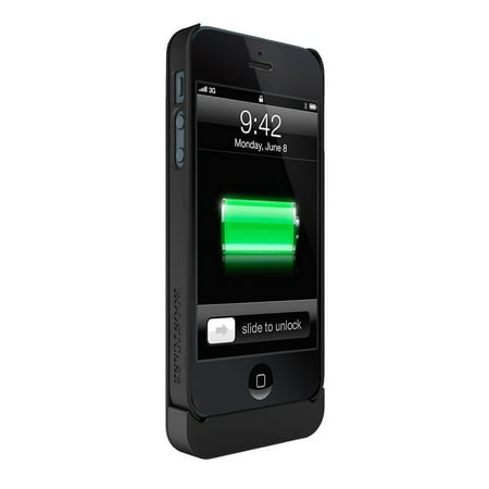 Boostcase BCH1500IP5-BLK Hybrid Snap Case and Attachable 1500mAh Extended Battery Sleeve for iPhone 5 - Retail Packaging - (Best Iphone 5 Extended Battery Case)