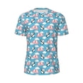 thumbnail image 5 of Wukai Panda Flying in the Sky Print Men's Short-Sleeved Mesh T-Shirt,Quick-Dry Short Sleeve Workout T-Shirt-5X-Large, 5 of 8