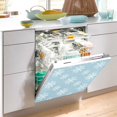 thumbnail image 2 of Yayeee Magnetic Dishwasher Cover for The Front Decoration Home Kitchen Machine Sticker Protector, Gray Snowflake, 2 of 6