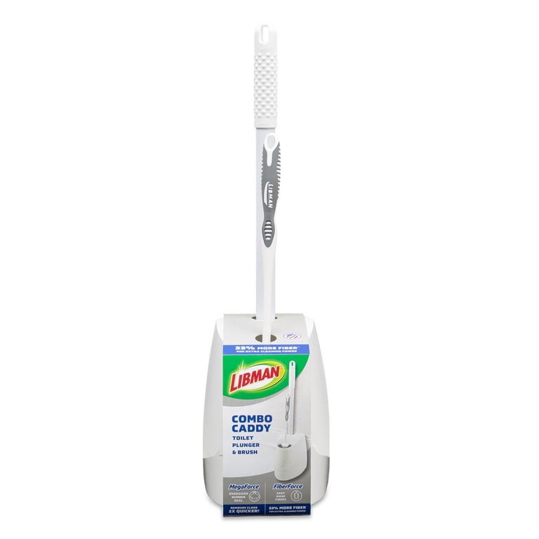 Libman Toilet Bowl Brush and Plunger Set with Storage Caddy photo 1