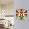 thumbnail image 4 of Yayeee Toggle Light Switch Wall Plate 3-Gang 6.37"x4.48" Decorative Outlet Cover, Colorful Circles, 4 of 7