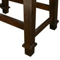 thumbnail image 5 of Linon Kennedy Tweed 24" Backless Counter Stool in Walnut Brown Wood, 5 of 6