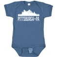 thumbnail image 3 of Inktastic Pittsburgh Pennsylvania Skyline Pa Cities Boys or Girls Baby Bodysuit, 3 of 5