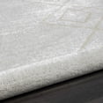 thumbnail image 4 of Laddha Home Designs 7.75' x 9.75' Geometric Diamond Rectangular Area Throw Rug - Cream, 4 of 8