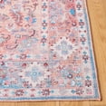 thumbnail image 4 of SAFAVIEH Serapi Donald Oriental Machine Washable Area Rug, Rust/Blue, 6'7" x 6'7" Square, 4 of 12