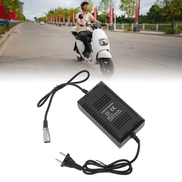 Cargador De Bicicleta Eléctrica, Entrada De CA 90-210 V Cargador De Bicicleta Eléctrica XLR De 3 Pines Protección De Seguridad Múltiple Para Carga Rápida