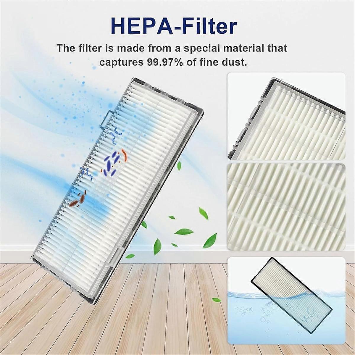 For S7 MaxV Ultra/ S7 Max Ultra Robot Vacuum Cleaner Parts Main Side Brush Hepa Filter Mop Cloths D As Shown