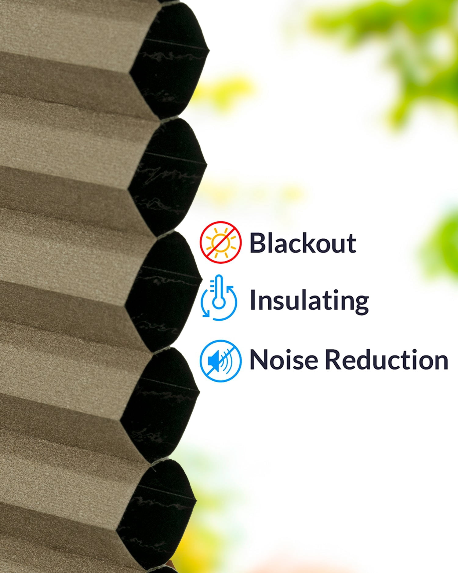 Chicology Cordless Top Down Bottom Up Blackout Cellular Shade Barnwood 64 in. W x 48 in. L
