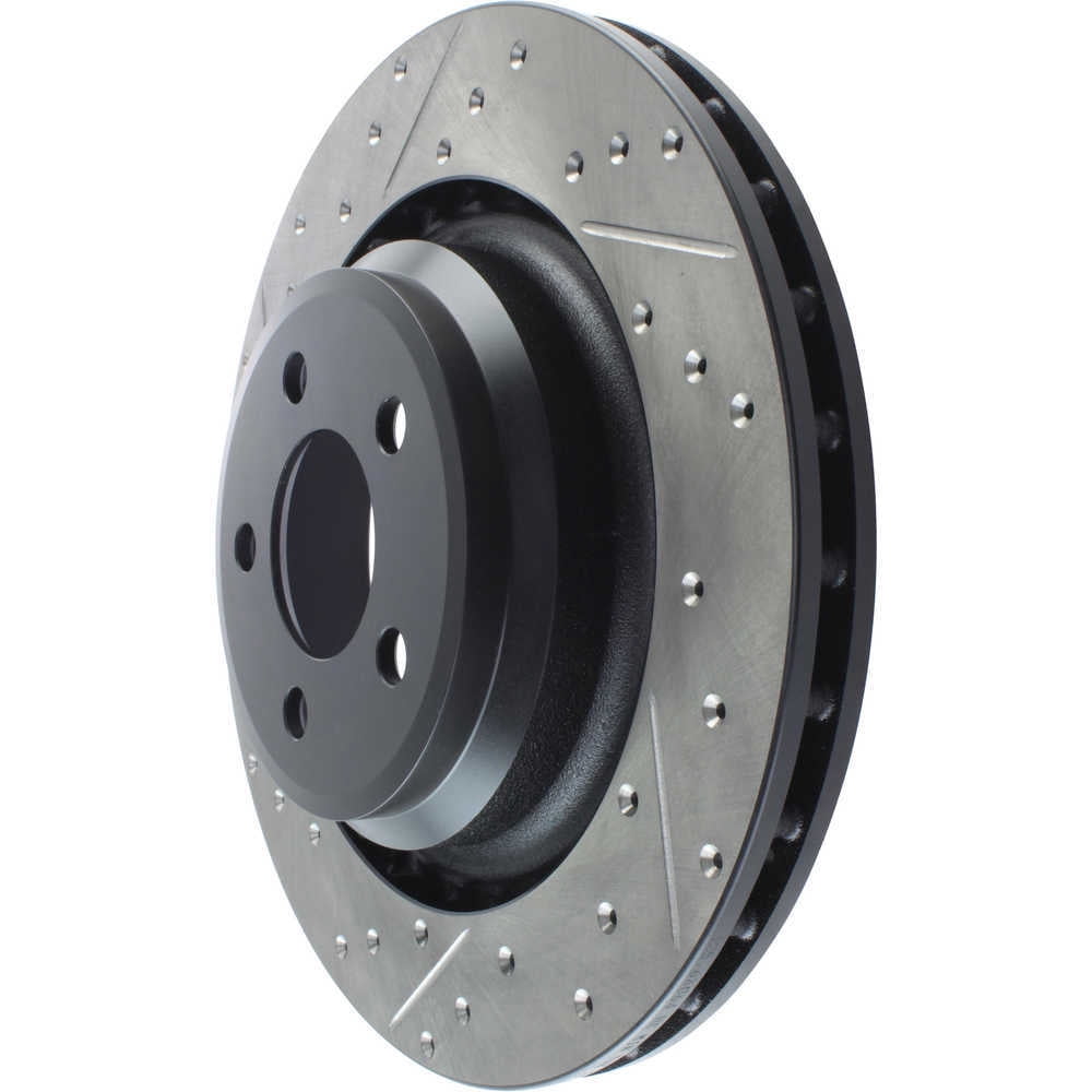 StopTech SportStop 06-09 Chrysler SRT-8 Rear Right Drilled & Slotted Rotor Fits select: 2020-2022 DODGE CHARGER, 2015-2019 DODGE CHALLENGER