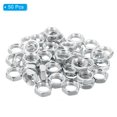 thumbnail image 3 of Uxcell M14x1.0 Steel Hex Nuts 50 Pcs Metric Thread Zinc Plated Finished Hardware Nuts Screw Bolt Fasteners 7mm Tall, 3 of 5