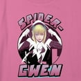 thumbnail image 2 of Girl's Marvel Spider-Gwen Logo Graphic Cropped T-Shirt Light Pink Large, 2 of 3