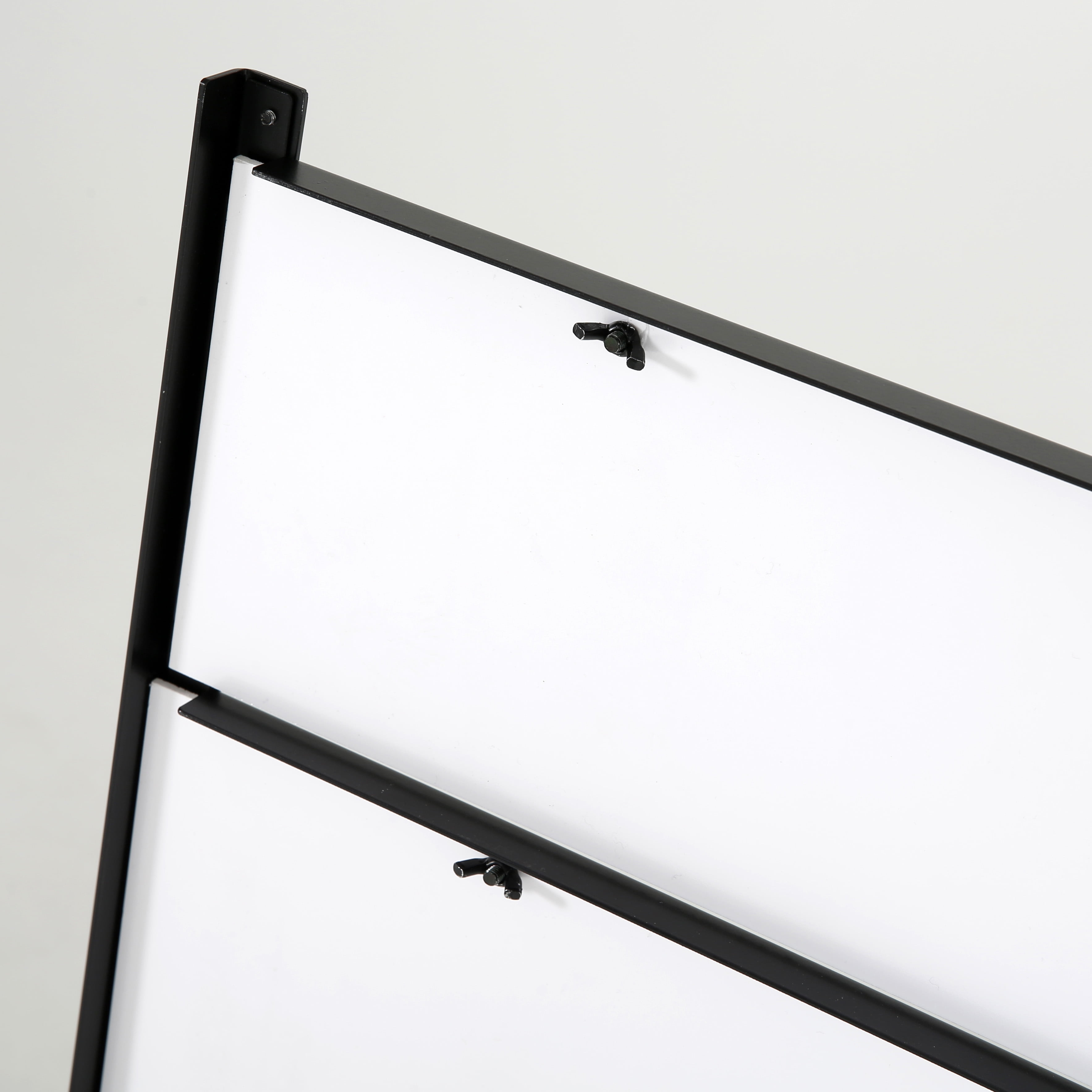 M&T Displays H Frame Real Estate Yard Sign Post Dual Rider, 24x18 Inch 42" Tall Black Metal 3/4" Angle Frame Construction Pointed Legs (3 Pack)