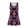 Summer Dresses for Women Vintage Print Beach Party Sundress Sleeveless