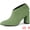 Green, variant on Women's Pointed Toe Cutout Block Heel Ankle Booties Burgundy 10