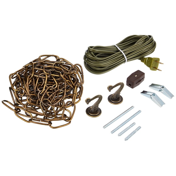 Swag Kit Westinghouse 7047100, 4,5 m, latón envejecido