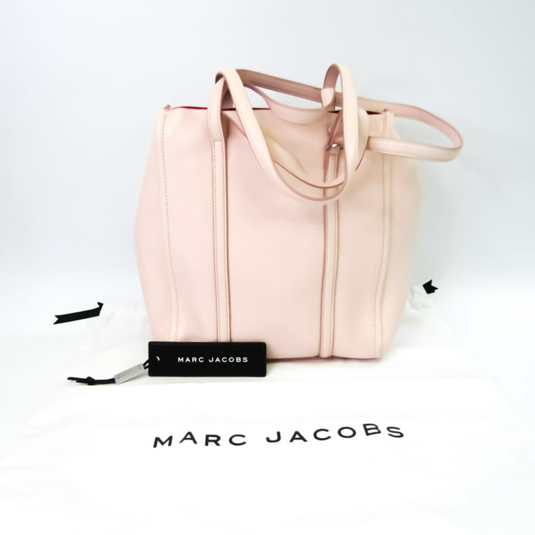 Pre-Owned Marc Jacobs MOO14439 Women's Leather Shoulder Bag,Tote Bag Pink  Cream (Good) 