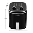 Caynel 5 Quart Compact Air Fryer, 1400w New NonStick DishwasherSafe
